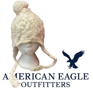 American Eagle Winter Beanie Pom Hat Knitted Knit Hat